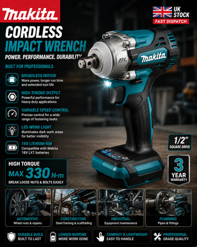 Makita dtw300z 18v lxt - dtw300z,
